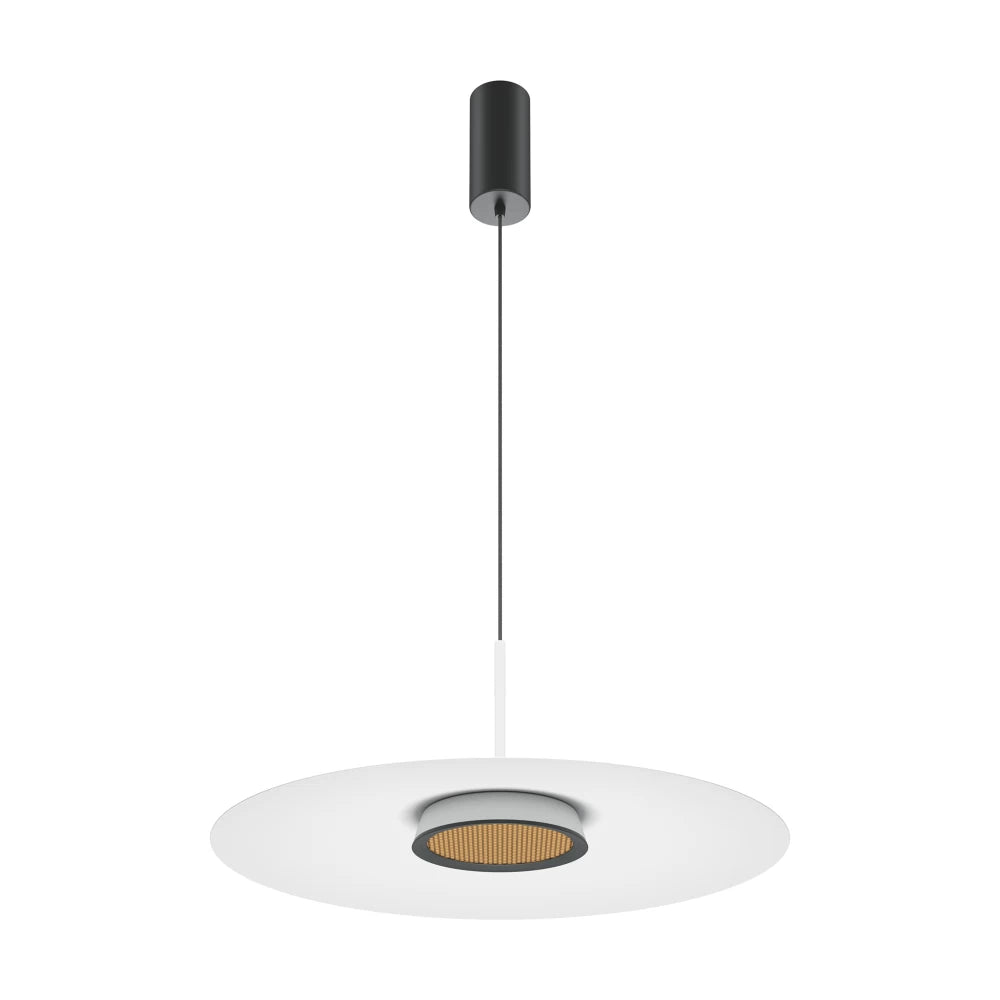 Pendul din Aluminiu Negru/Alb H328xD50cm El