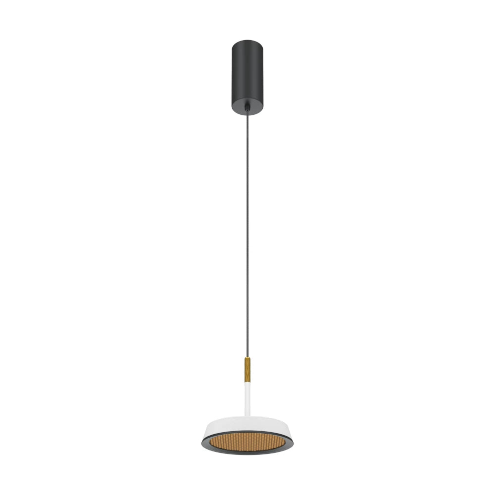 Pendul din Aluminiu Negru/Alb/Auriu H327xD15.3cm El