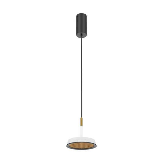 Pendul din Aluminiu Negru/Alb/Auriu H327xD15.3cm El