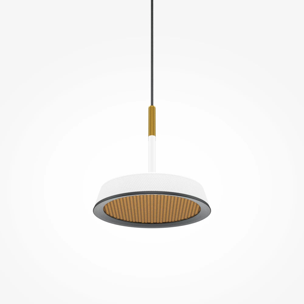 Pendul din Aluminiu Negru/Alb/Auriu H327xD15.3cm El