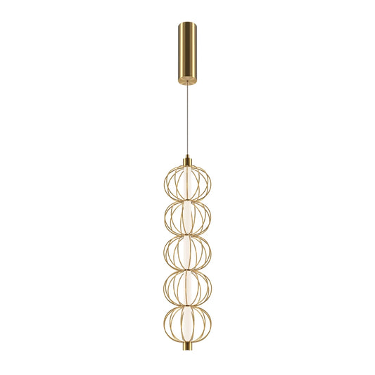 Pendul din Metal Auriu H375.8xD13.9cm Golden Cage
