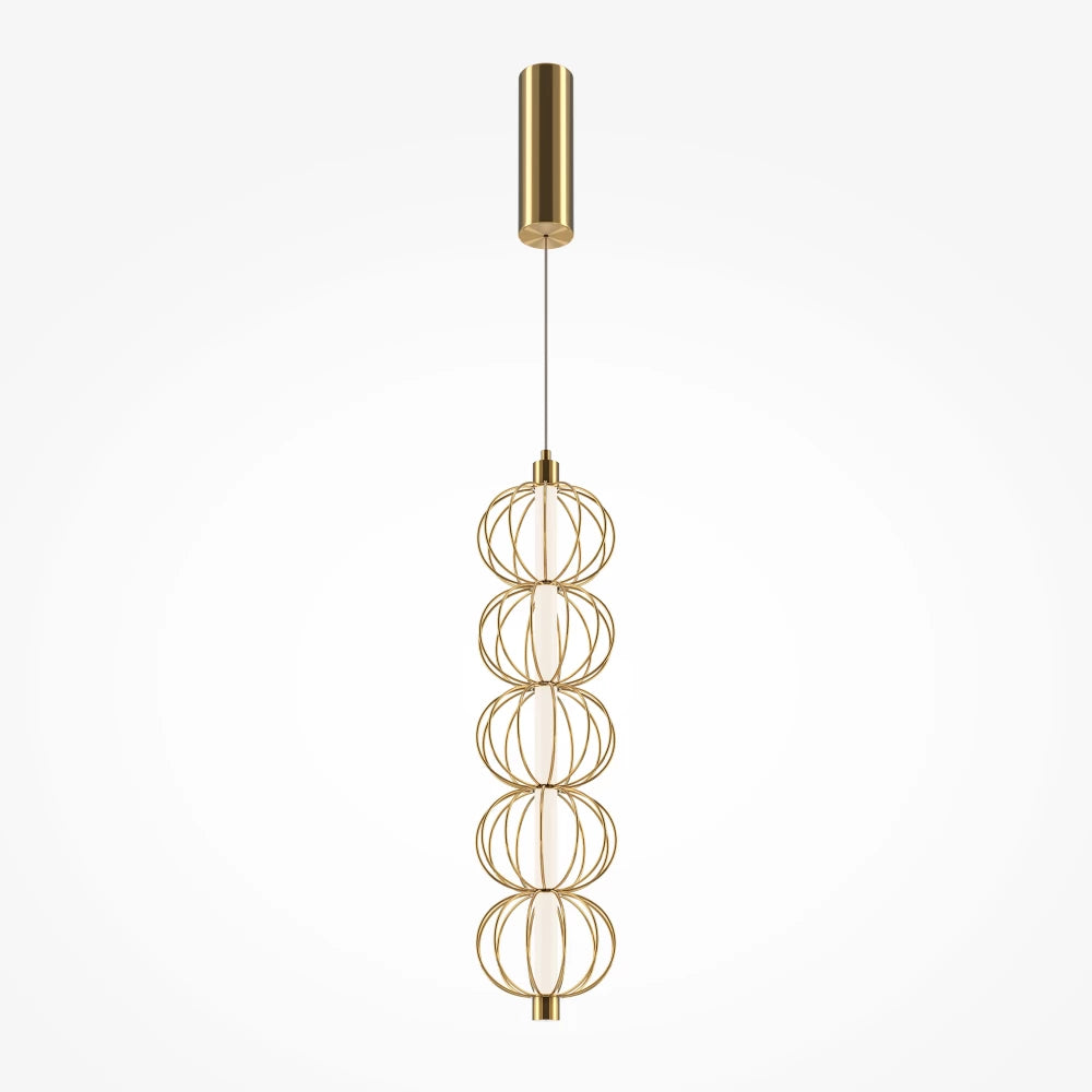 Pendul din Metal Auriu H375.8xD13.9cm Golden Cage