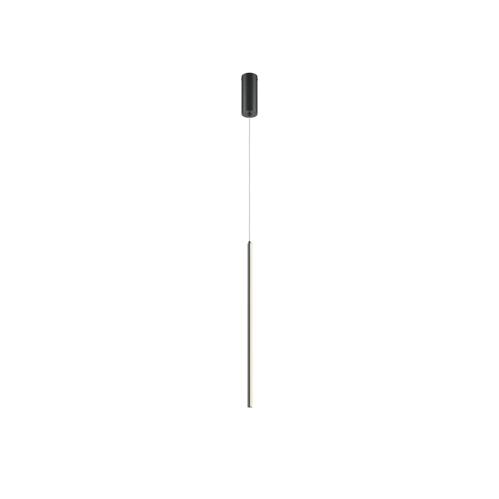 Pendul din Aluminiu Negru si Silicon Alb H375xD1.7cm Halo