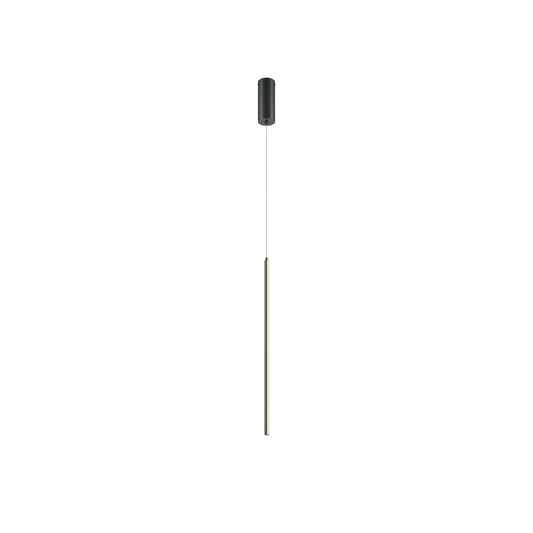 Pendul din Aluminiu Negru si Silicon Alb H375xD1.7cm Halo