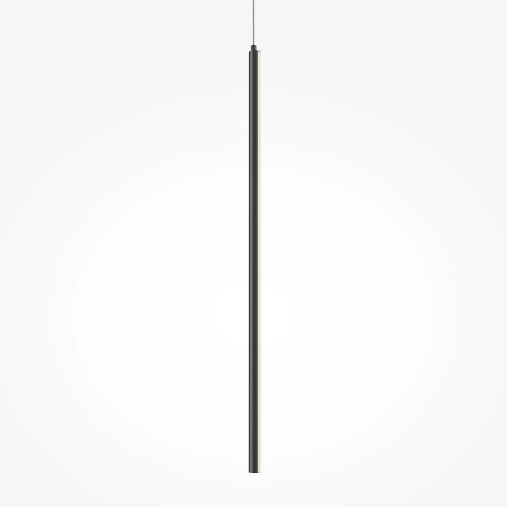 Pendul din Aluminiu Negru si Silicon Alb H375xD1.7cm Halo