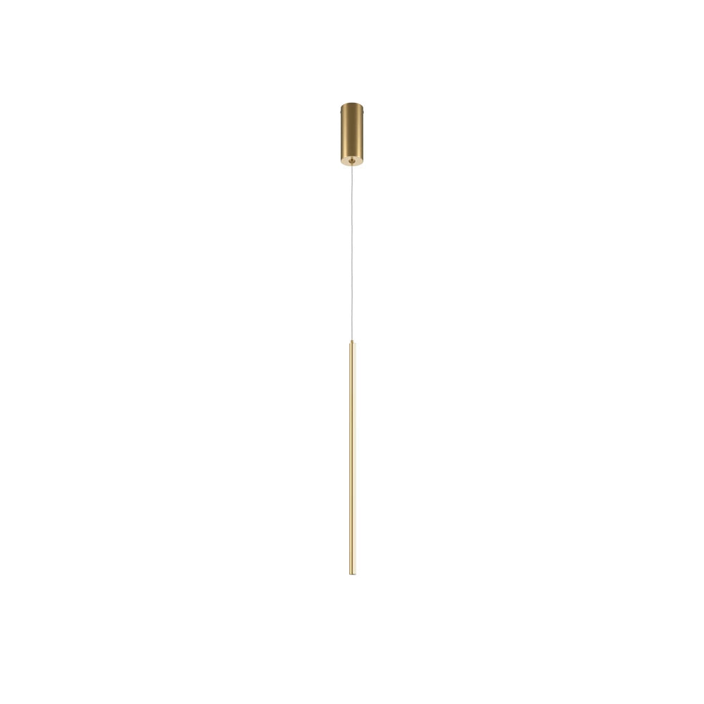 Pendul din Aluminiu Alama si Silicon Alb H375xD1.7cm Halo