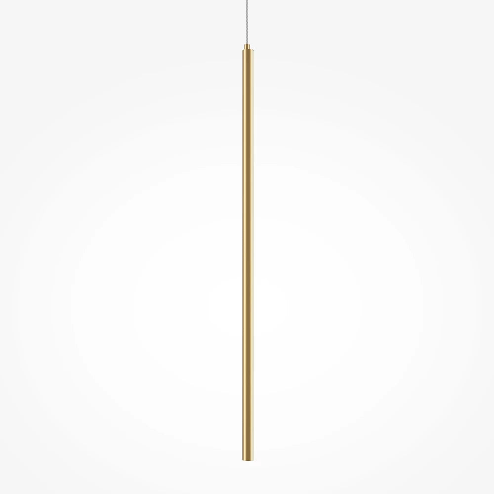Pendul din Aluminiu Alama si Silicon Alb H375xD1.7cm Halo