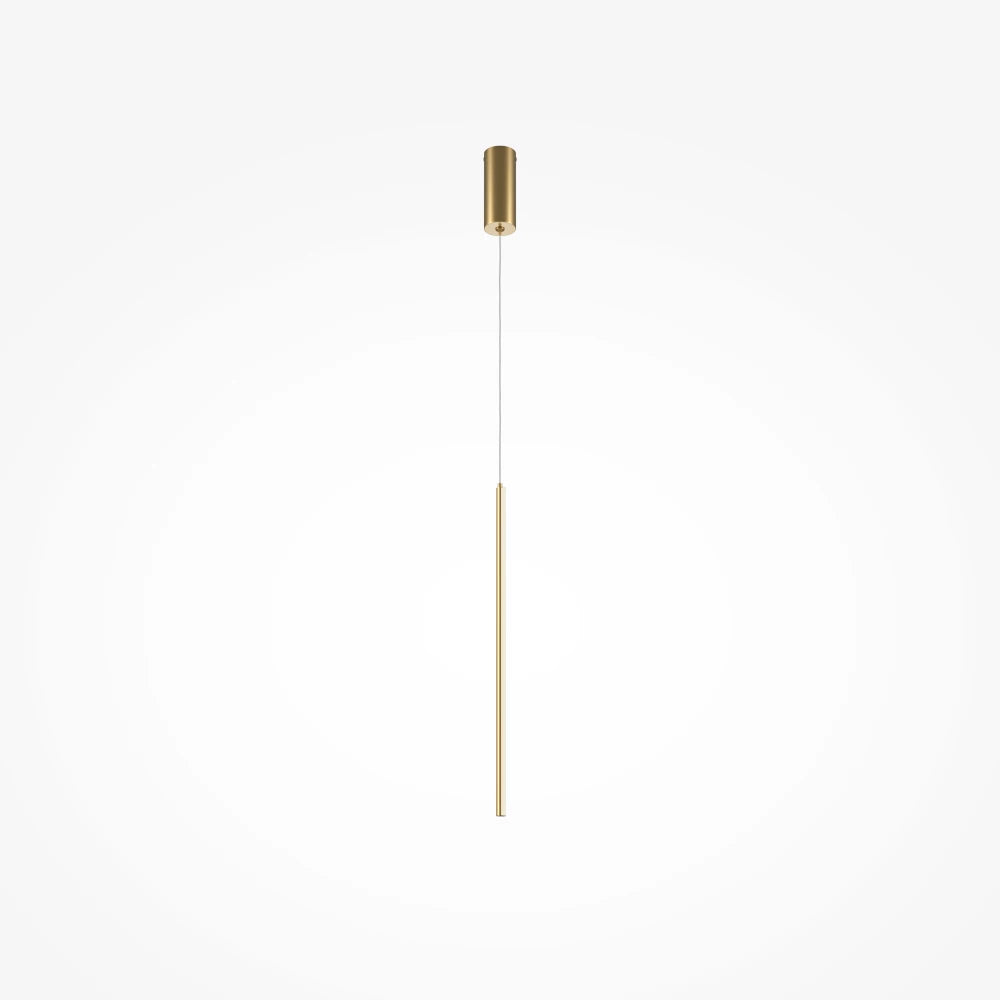 Pendul din Aluminiu Alama si Silicon Alb H375xD1.7cm Halo