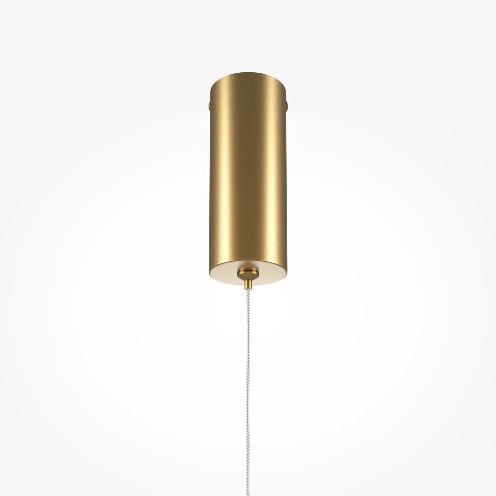 Pendul din Aluminiu Alama si Silicon Alb H375xD1.7cm Halo