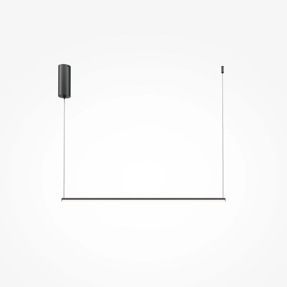 Lustra din Aluminiu Negru si Silicon Alb H316.7xL80cm Halo