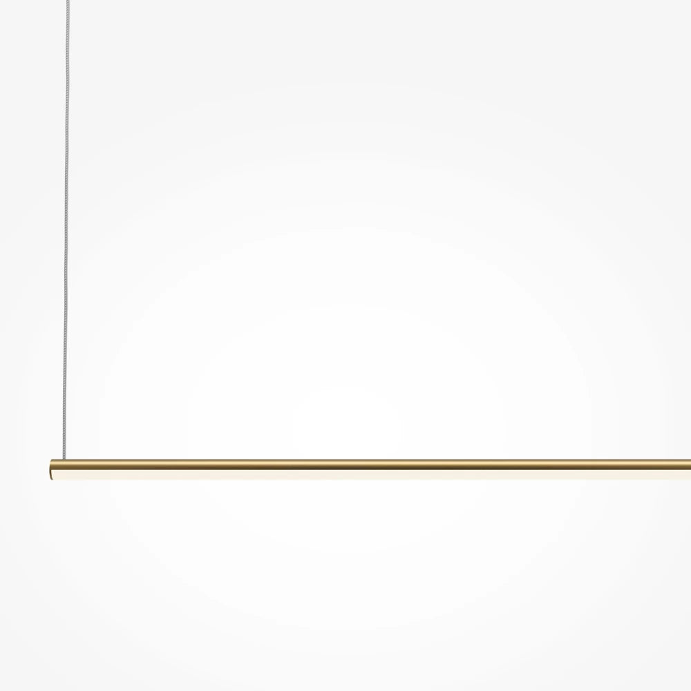 Lustra din Aluminiu Alama si Silicon Alb H316.7xL80cm Halo
