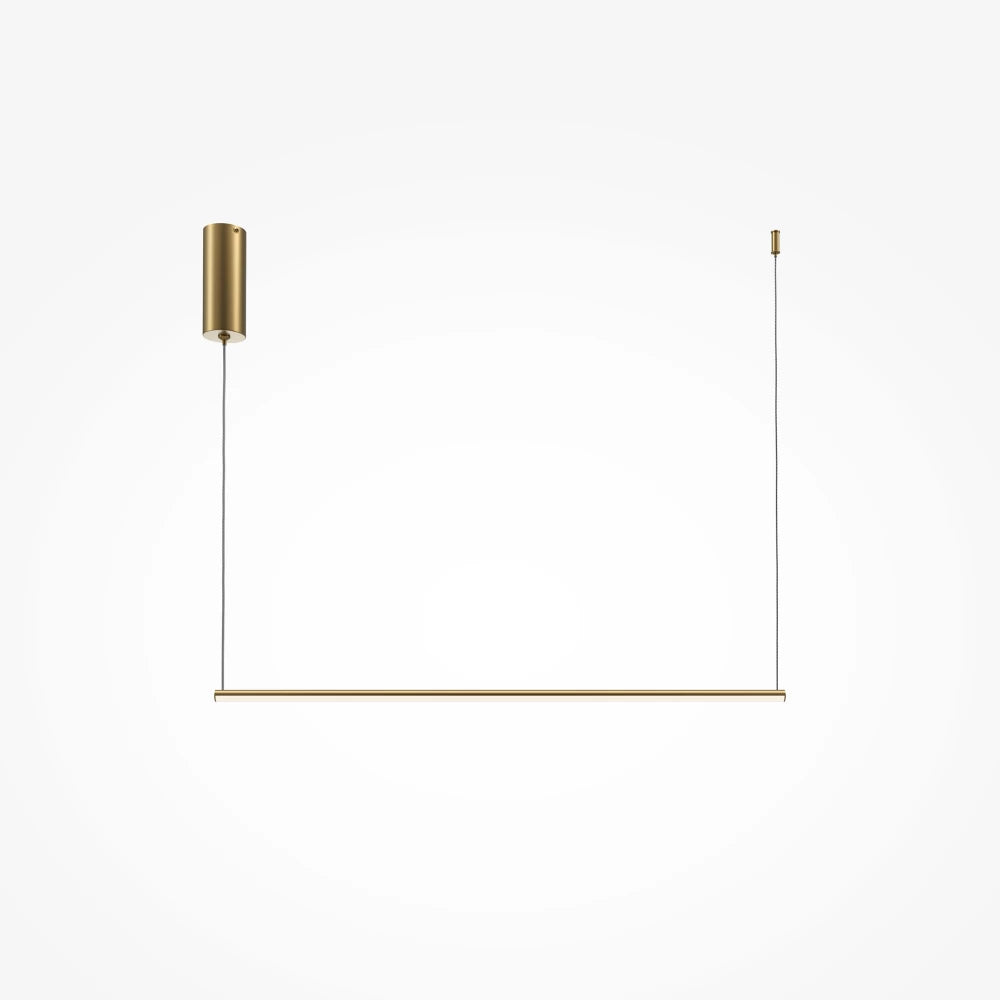 Lustra din Aluminiu Alama si Silicon Alb H316.7xL80cm Halo