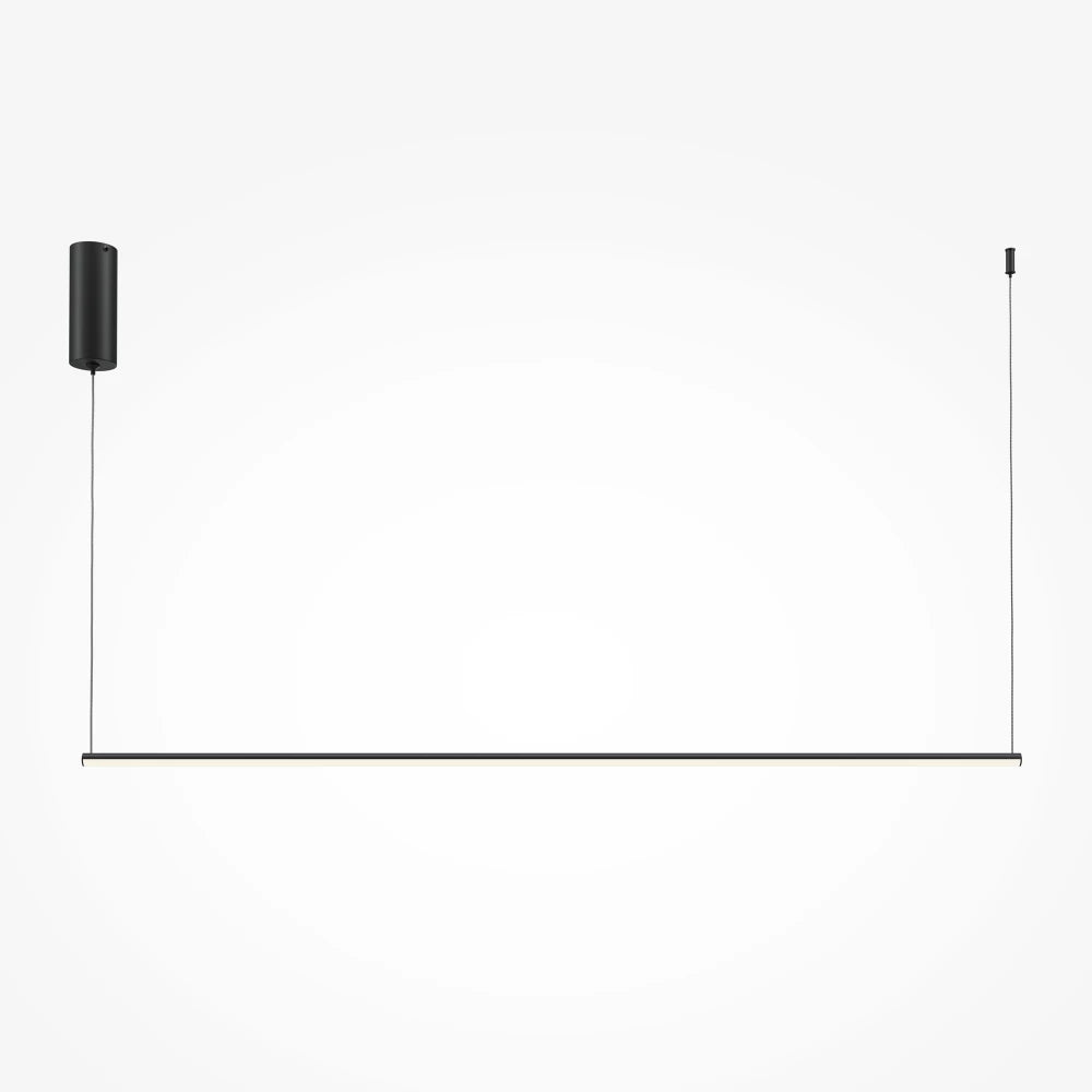 Lustra din Aluminiu Negru si Silicon Alb H316.7xL120cm Halo