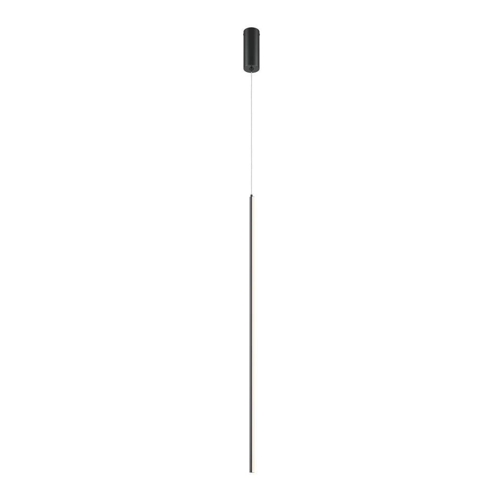 Pendul din Aluminiu Negru si Silicon Alb H415xD1.7cm Halo