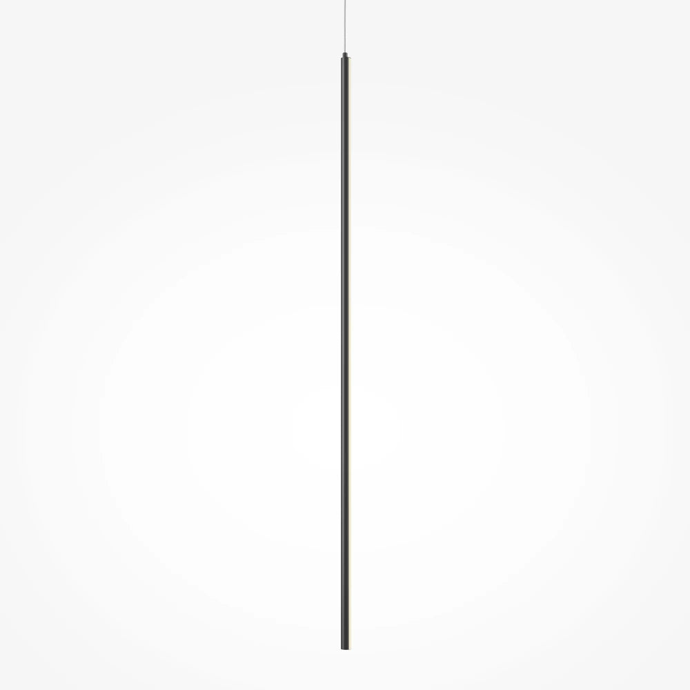 Pendul din Aluminiu Negru si Silicon Alb H415xD1.7cm Halo