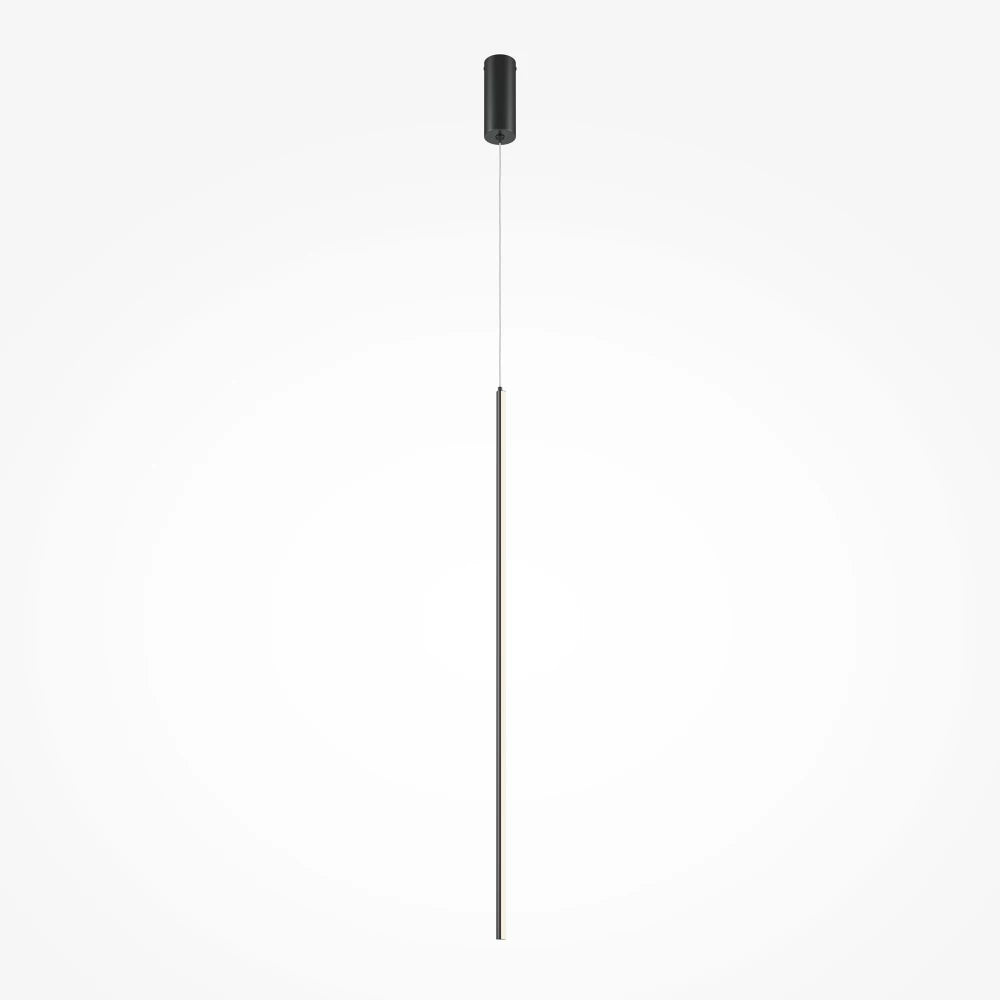 Pendul din Aluminiu Negru si Silicon Alb H415xD1.7cm Halo