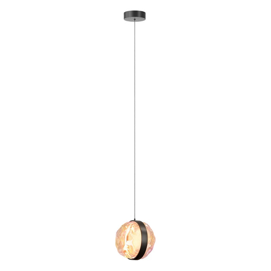 Pendul din Metal Negru si Sticla H319xD18cm Misterio