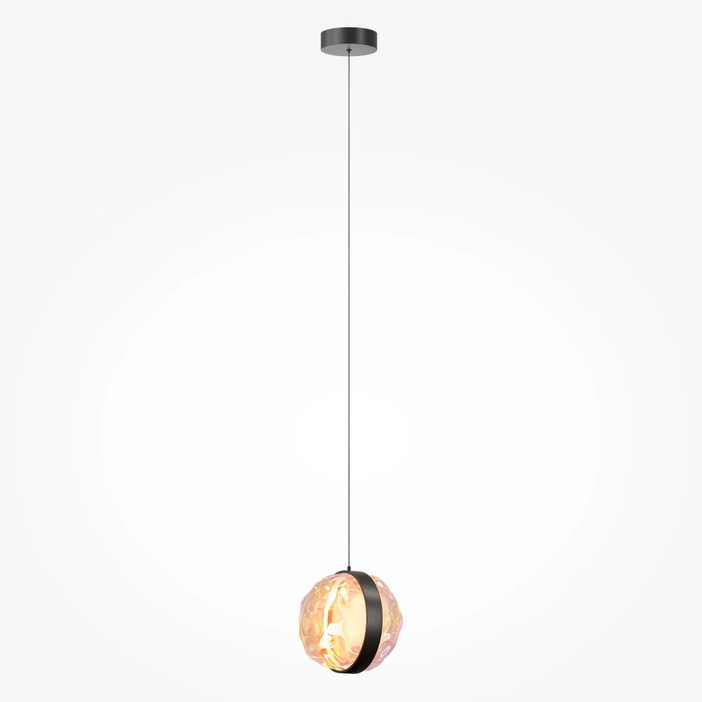 Pendul din Metal Negru si Sticla H319xD18cm Misterio