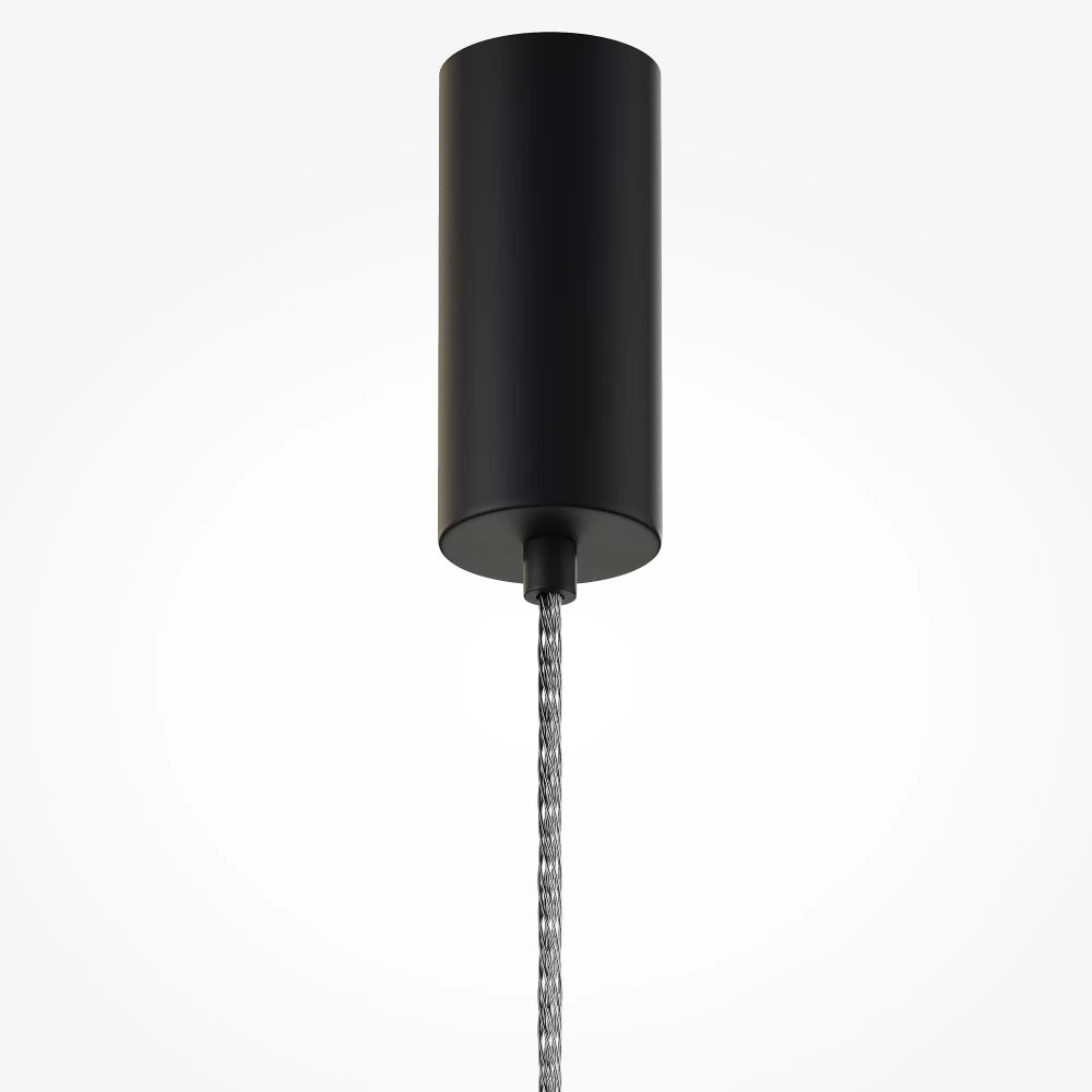 Pendul din Metal Negru si Sticla Auriu Cognac H365xD8cm Ordo