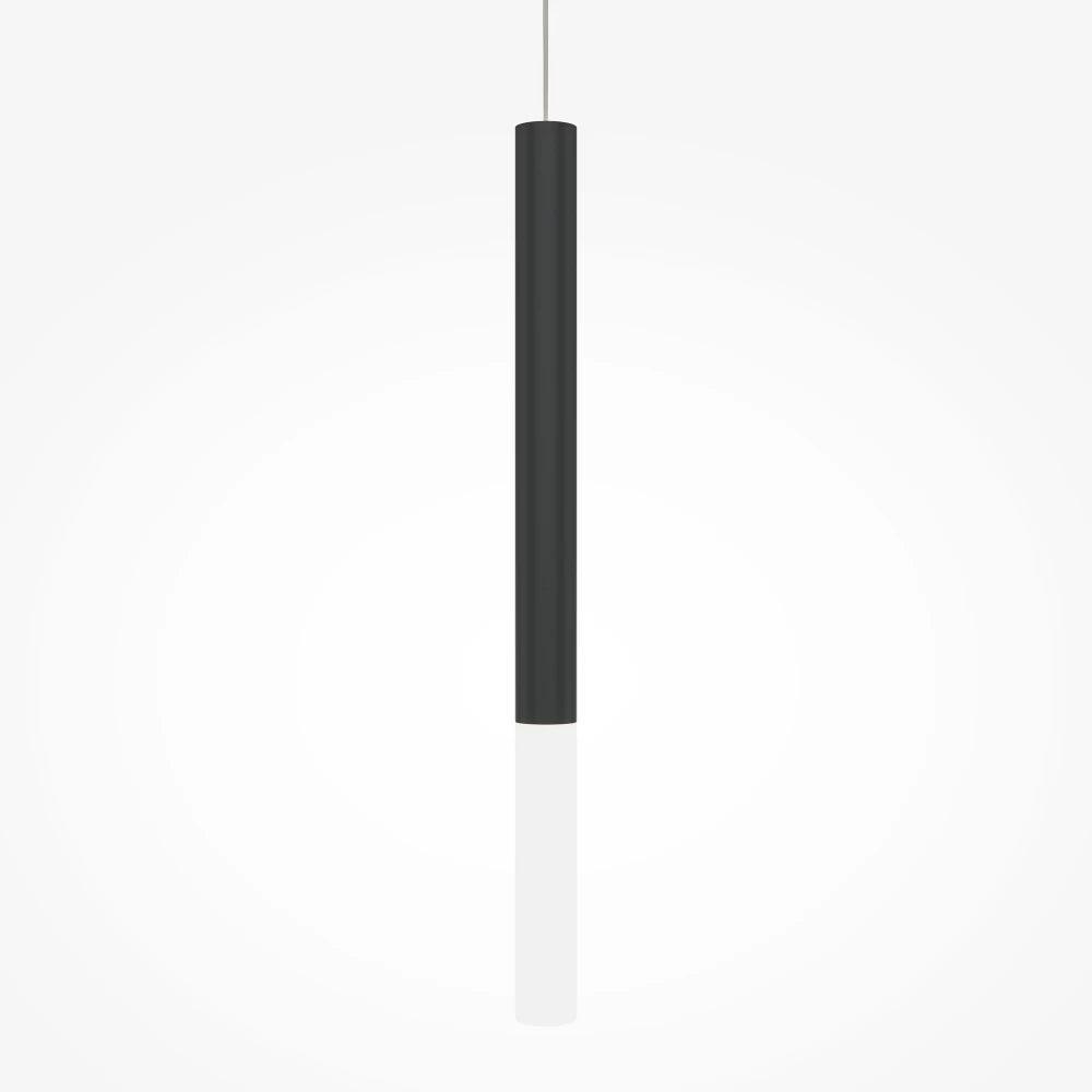 Pendul din Aluminiu Negru si Acrilic Transparent H345xL45cm Pro Shade