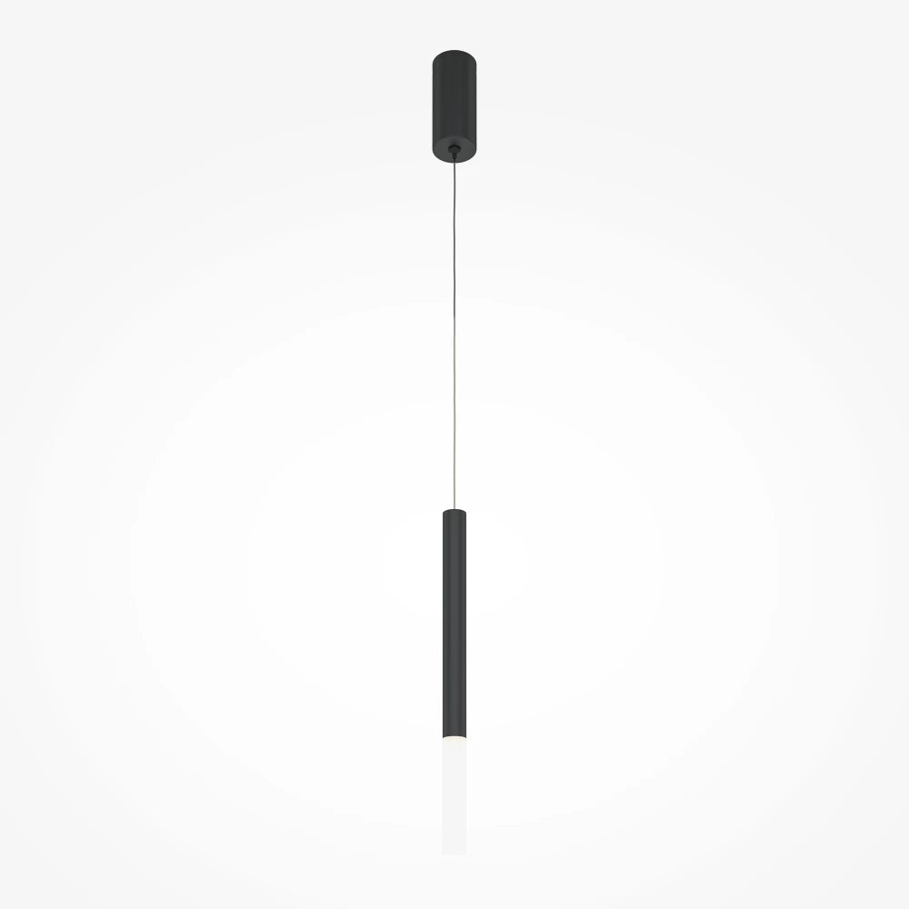 Pendul din Aluminiu Negru si Acrilic Transparent H345xL45cm Pro Shade