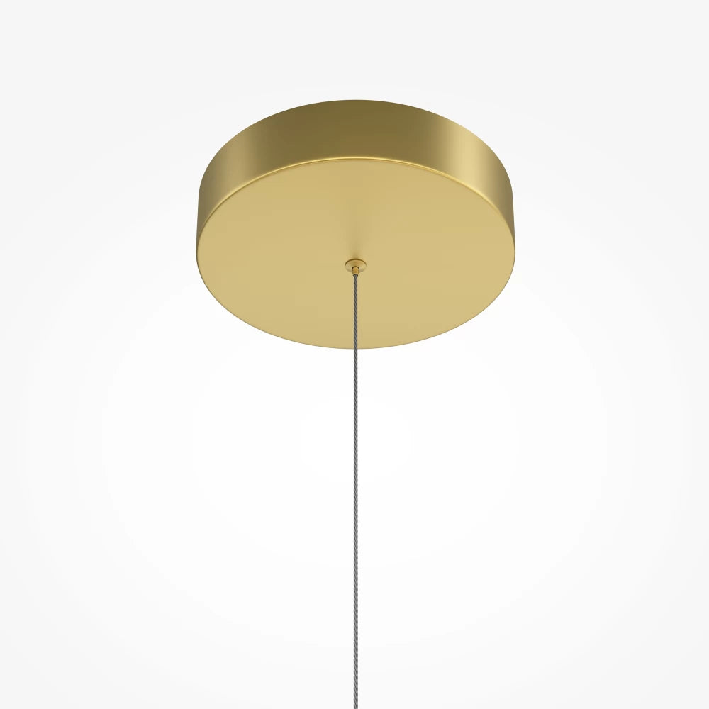 Lustra din Aluminiu Auriu si Silicon Alb H312xL115.6cm Radiance
