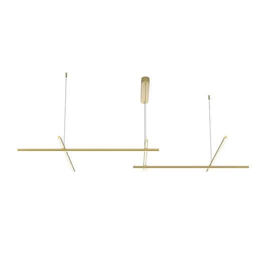 Lustra din Aluminiu Auriu si Silicon Alb H310xL172.4cm Radiance