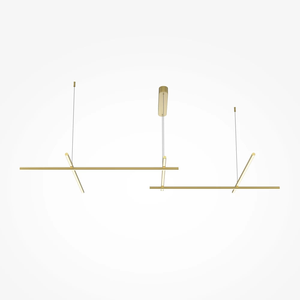 Lustra din Aluminiu Auriu si Silicon Alb H310xL172.4cm Radiance