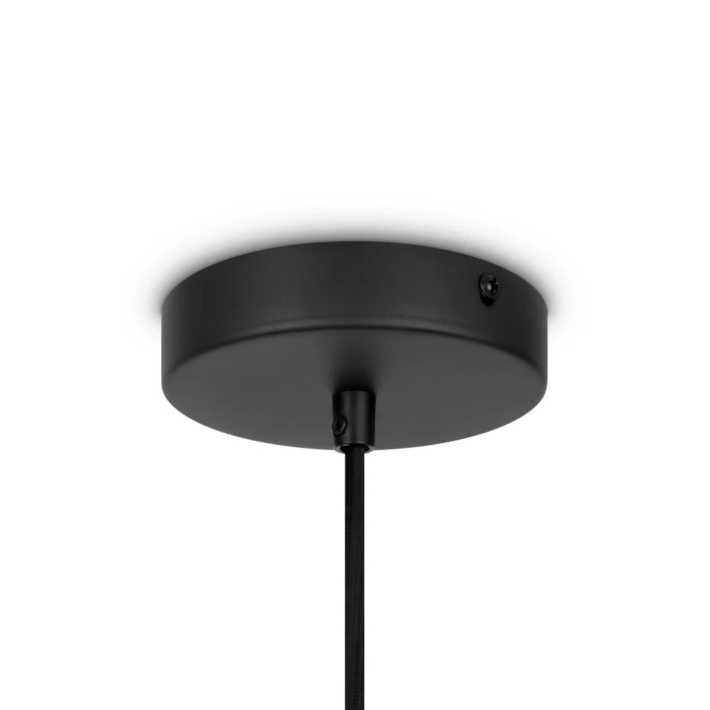 Pendul din Metal Negru si Lemn Bej H329.5xD20cm Roots