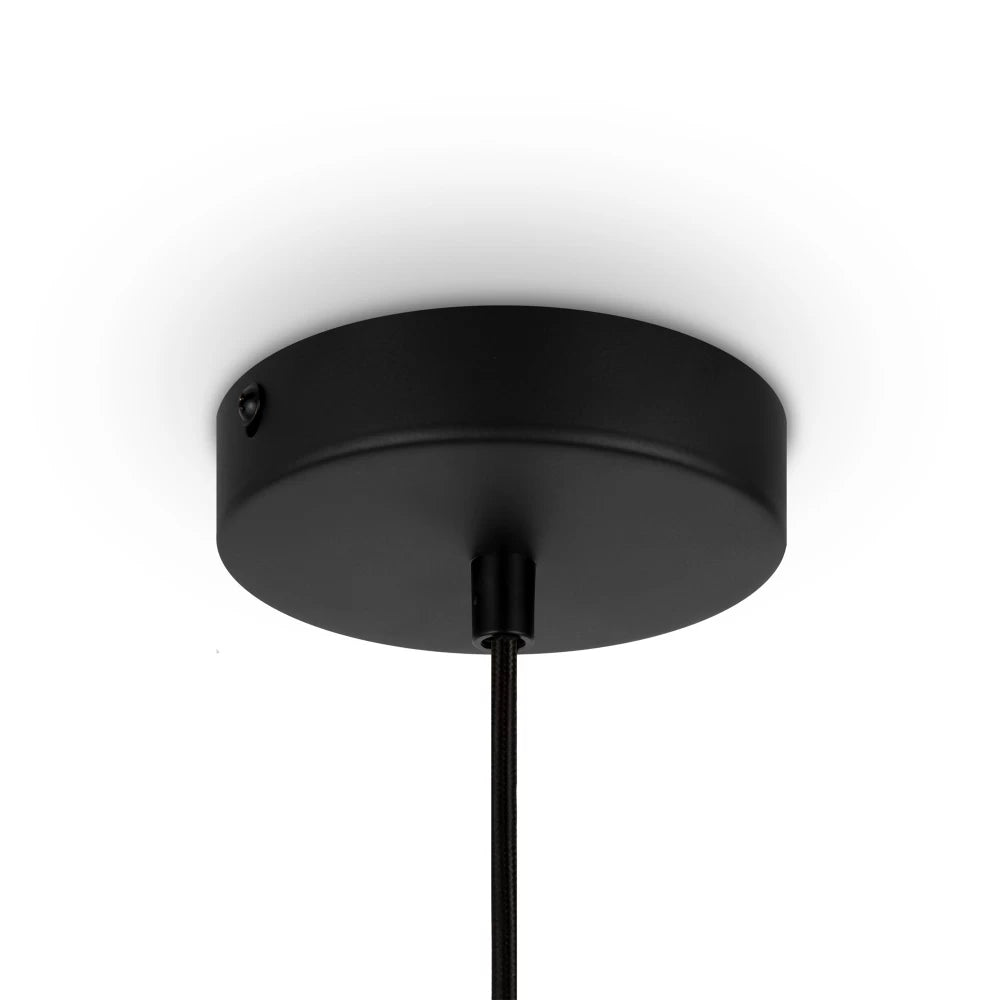 Pendul din Metal Negru si Lemn Bej H331.5xD25.5cm Roots