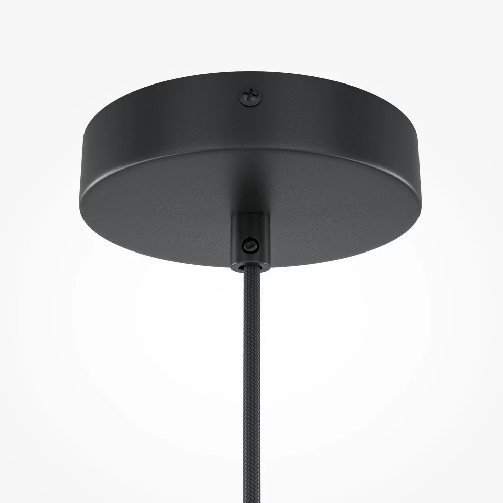 Pendul din Metal Negru si Lemn Bej H347.5xD30cm Roots