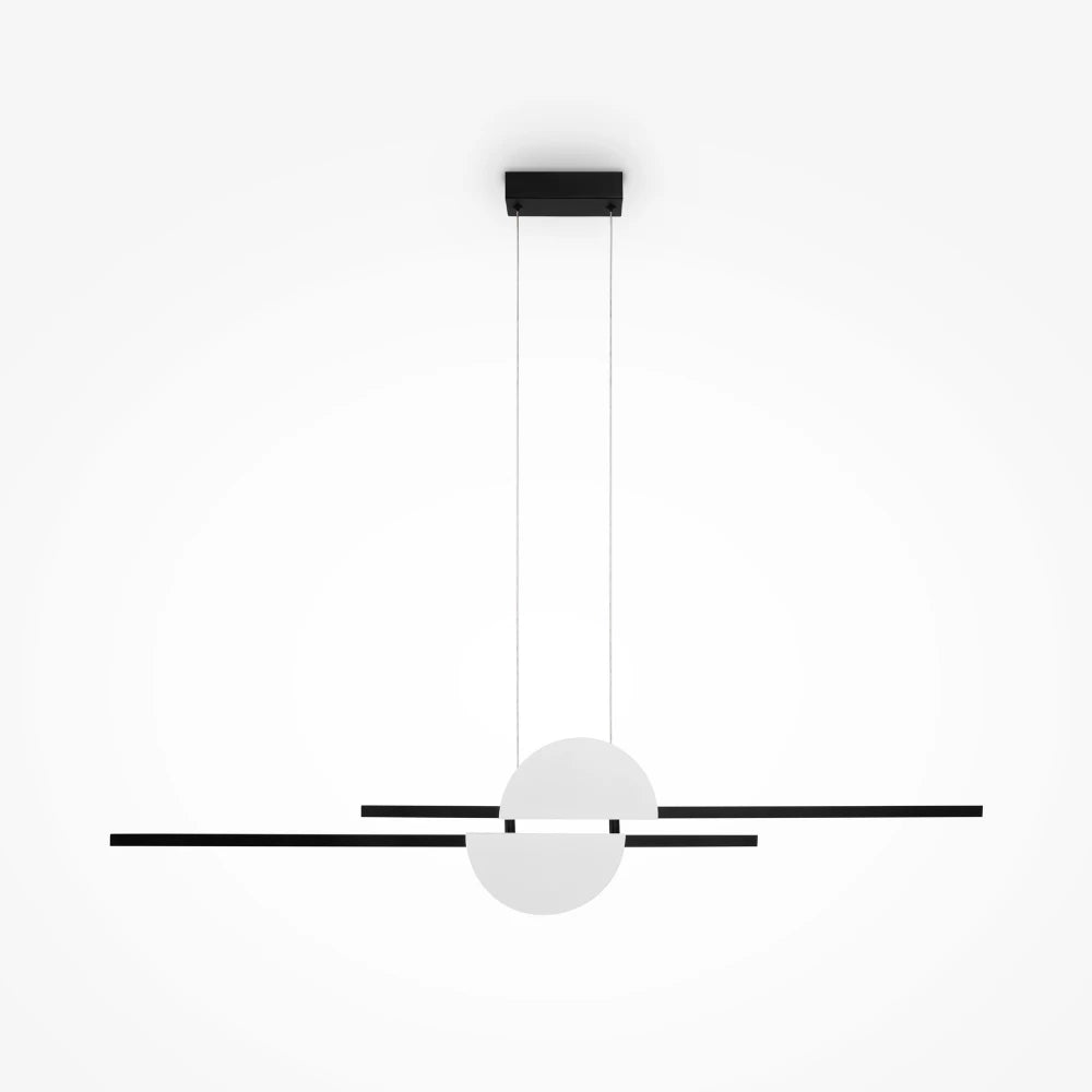 Lustra din Aluminiu Negru/Alb H204xL110cm Skyline