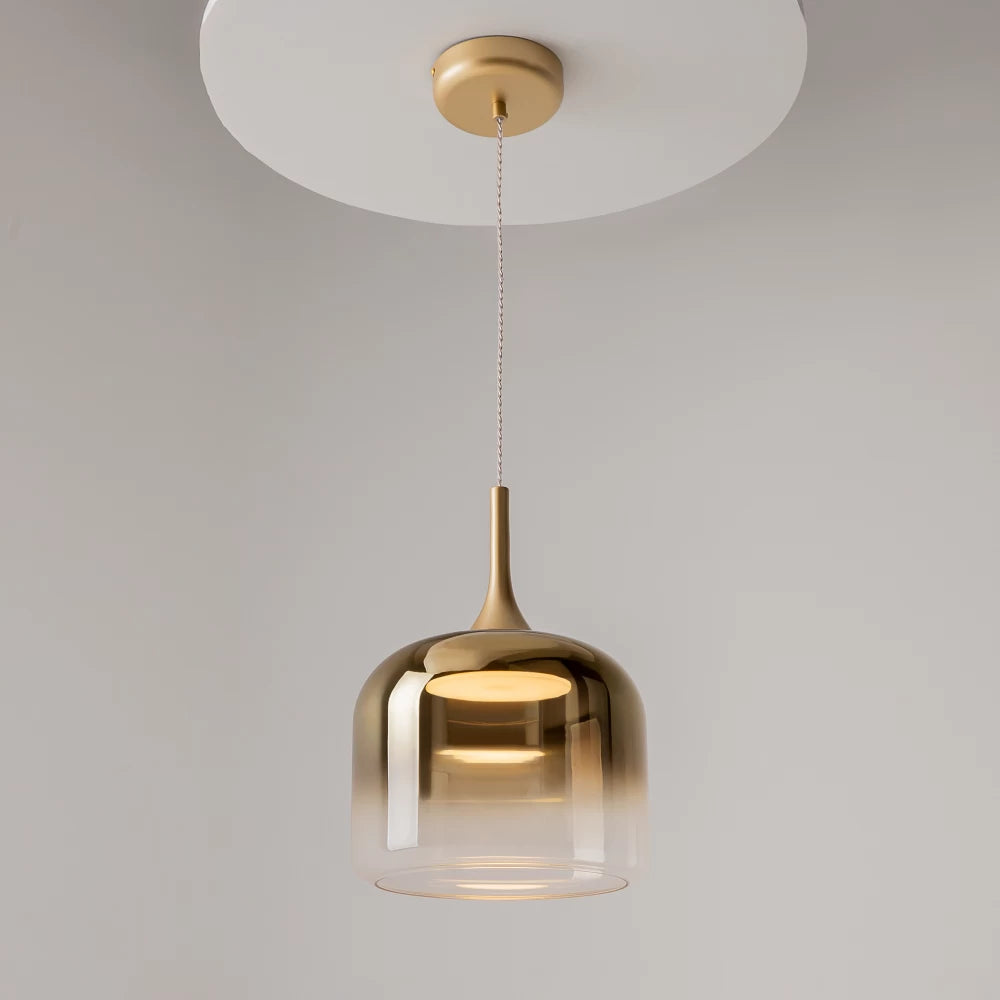 Pendul din Metal Auriu si Sticla Auriu H339.5xD26cm Spirito