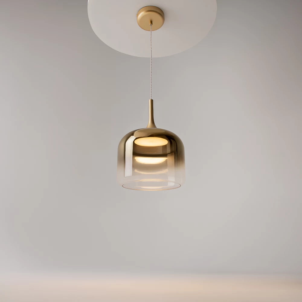 Pendul din Metal Auriu si Sticla Auriu H339.5xD26cm Spirito