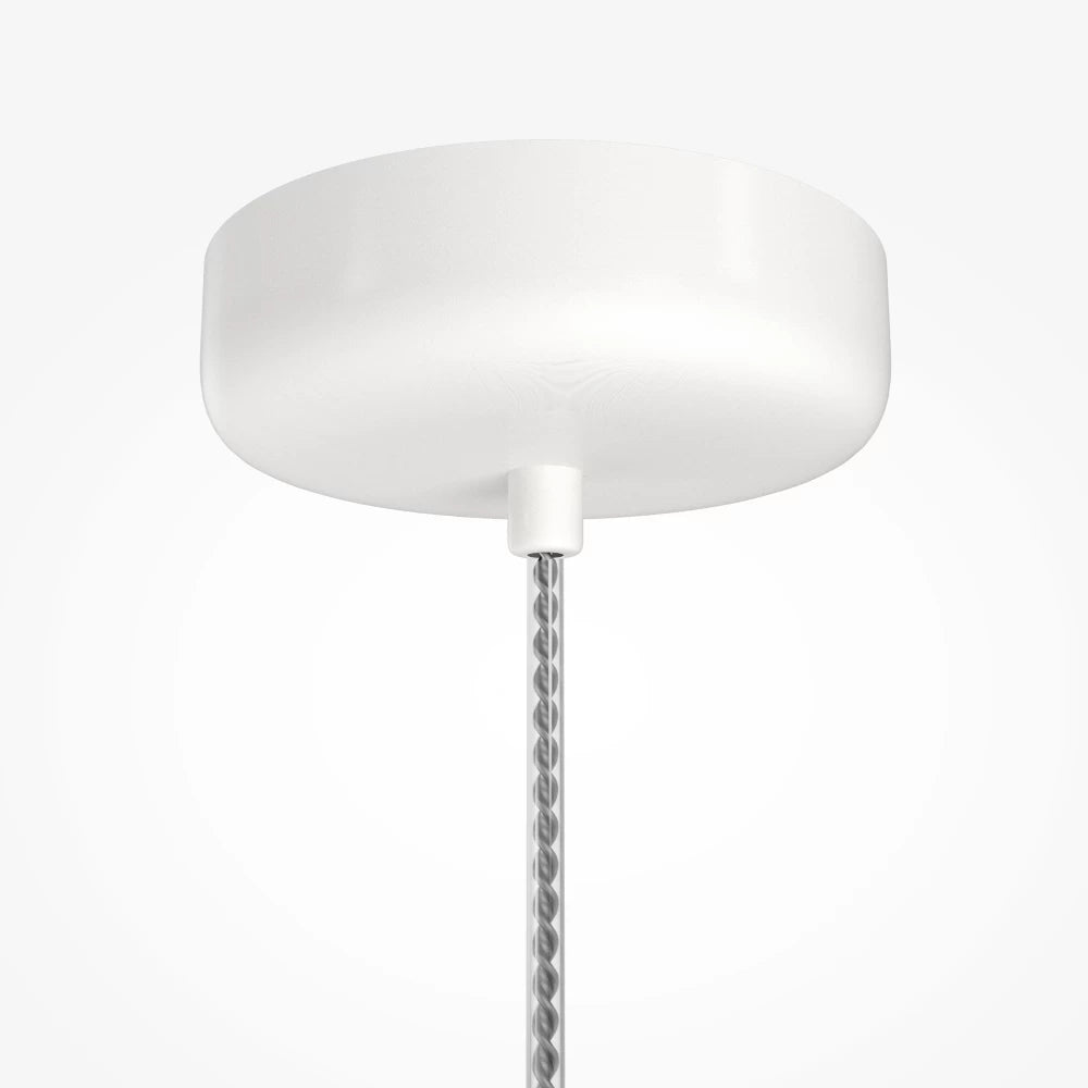 Pendul din Metal Alb si Sticla Alb H339.5xD26cm Spirito