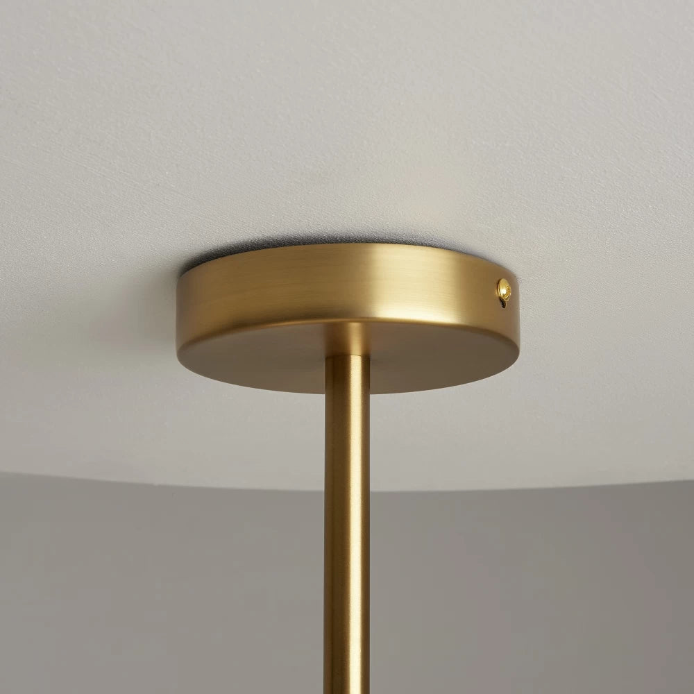 Lustra din Metal Alama si Sticla Alb H85.2xL65.7cm Tropic