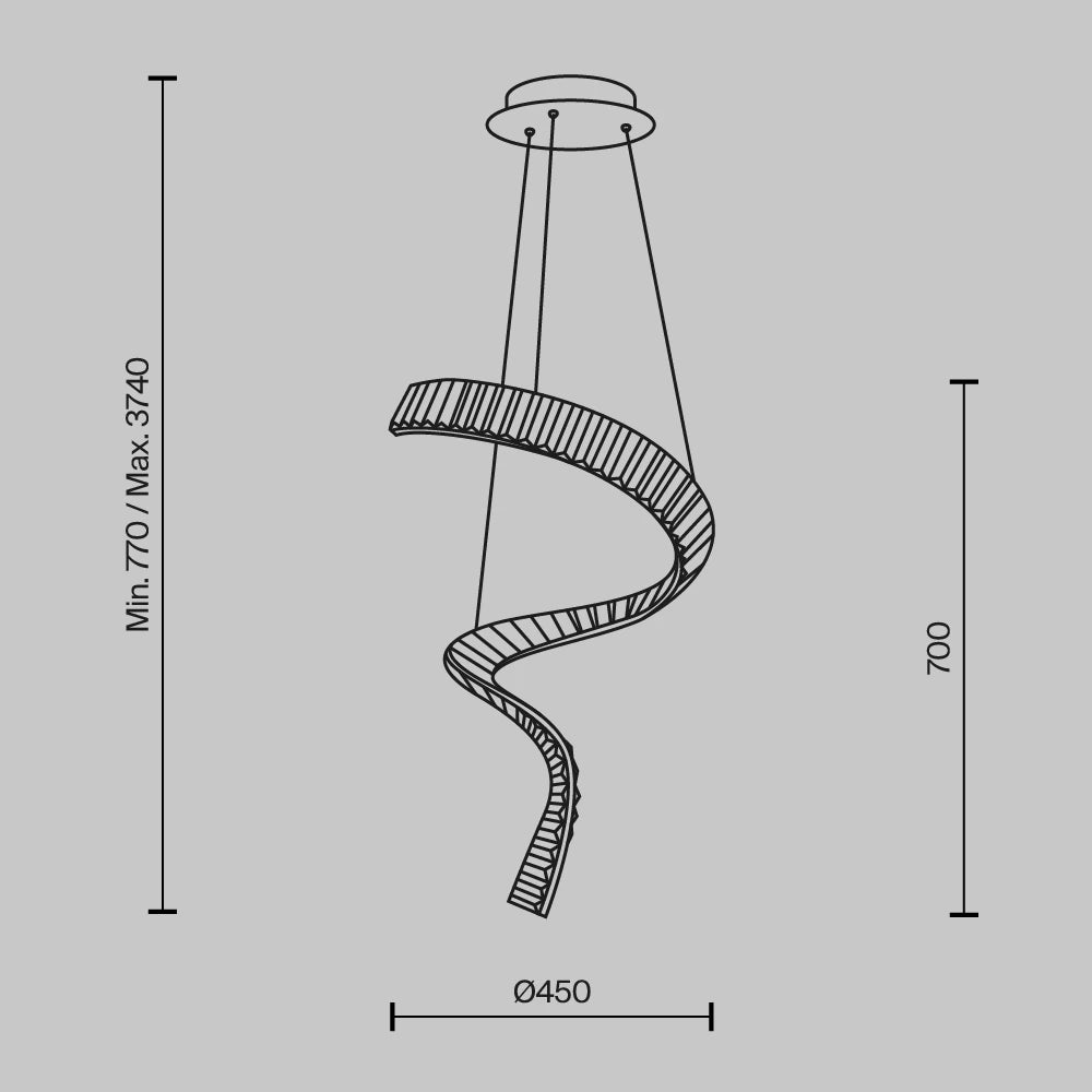 Candelabru din Metal Alama si Cristal Transparent H374xD45cm Krone