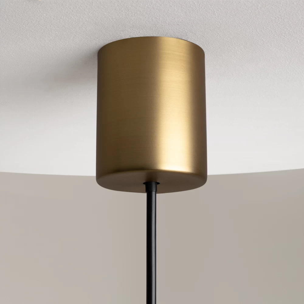 Pendul din Metal Alama si Sticla Alb H351xL18cm The Sixth Sense
