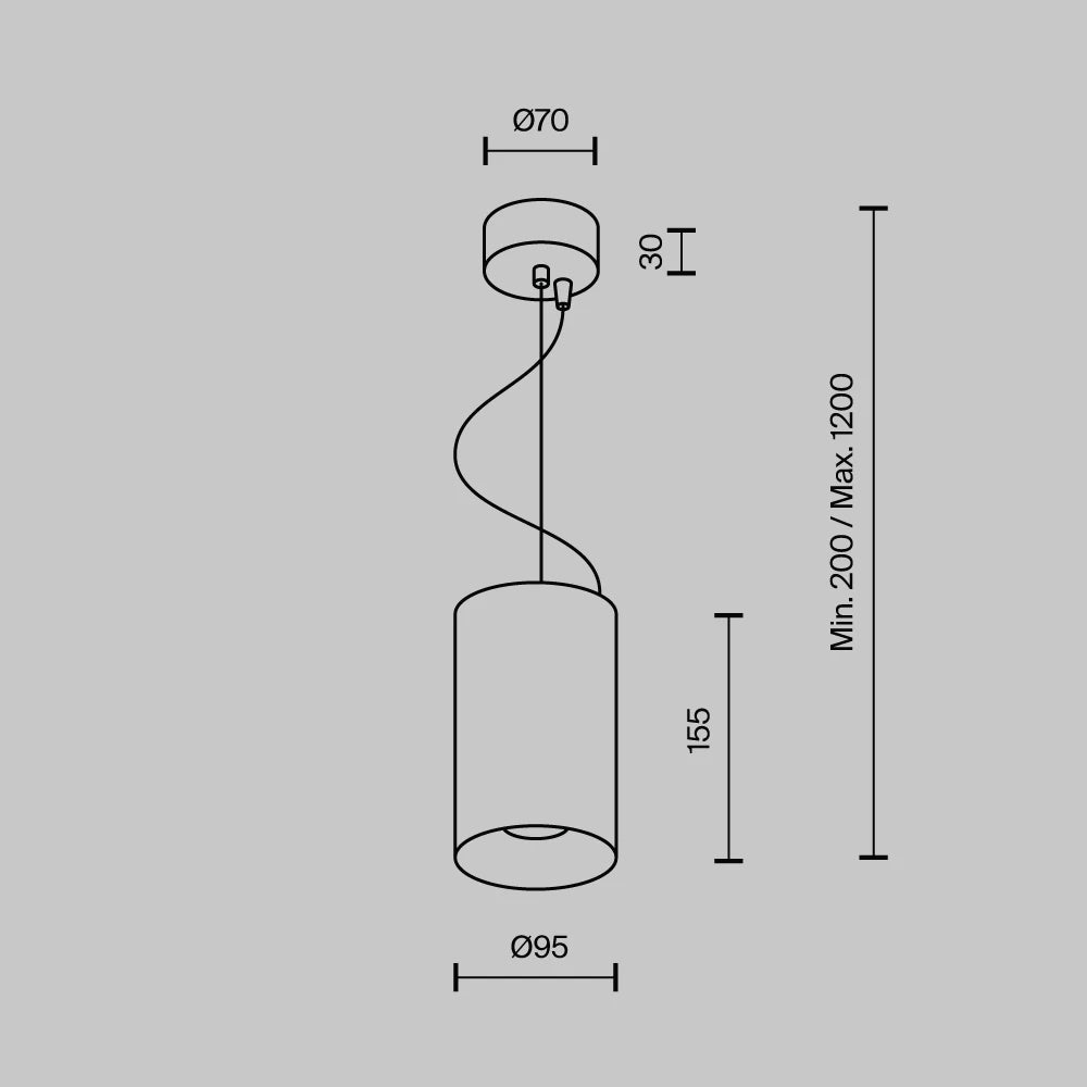 Pendul din Aluminiu Auriu mat H15.5xD9.5cm Efir