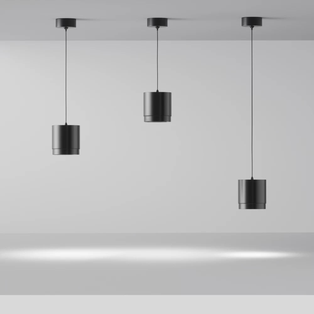 Pendul din Aluminiu/Plastic Negru H8.5xD8.2cm Polar