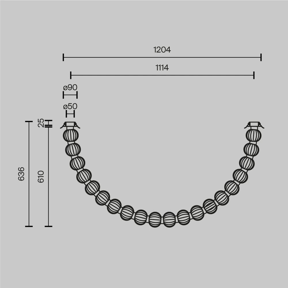 Plafoniera din Metal Auriu si Sticla Transparent H63.6xL150cm Amulet