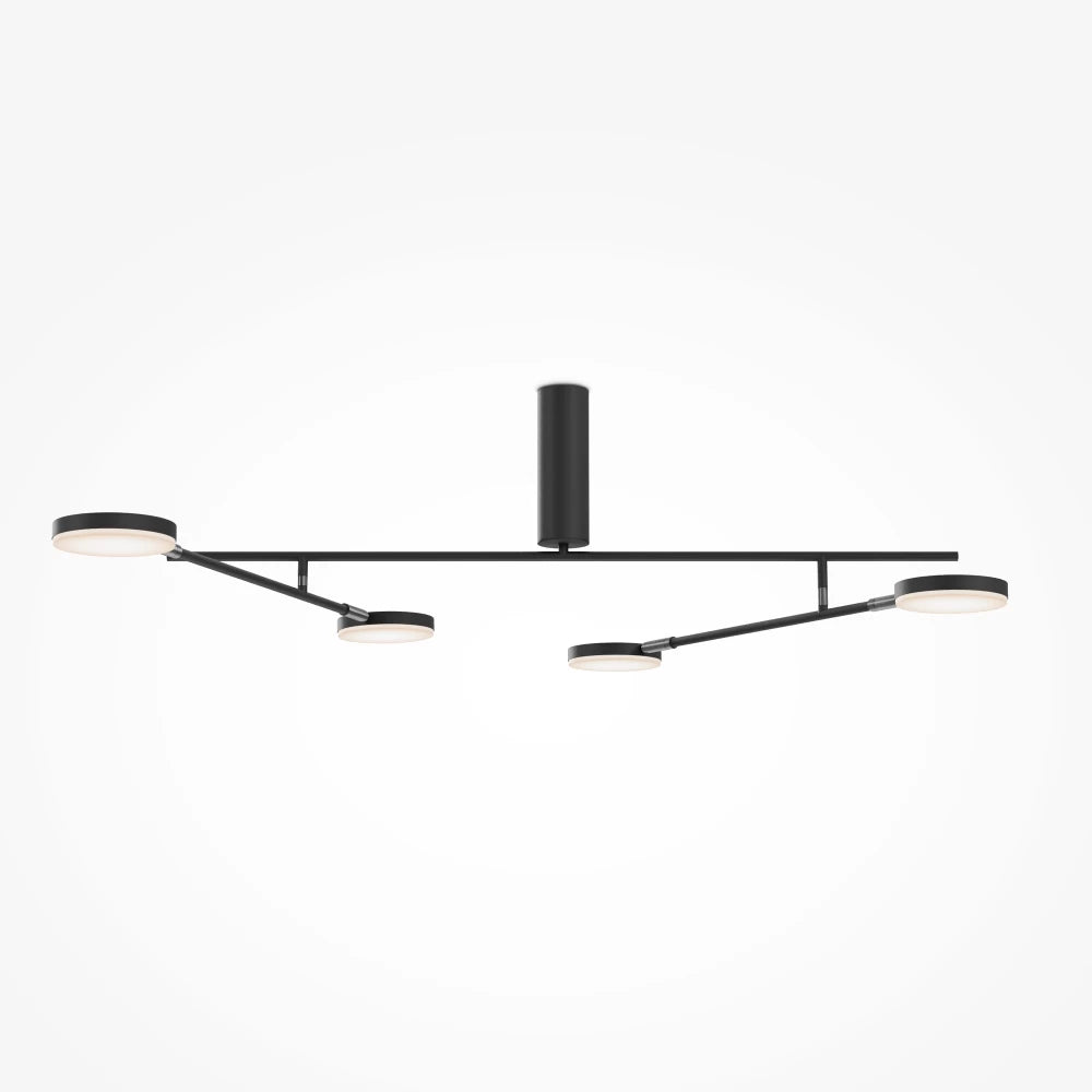 Plafoniera din Metal Negru H27xL115.1cm Fad