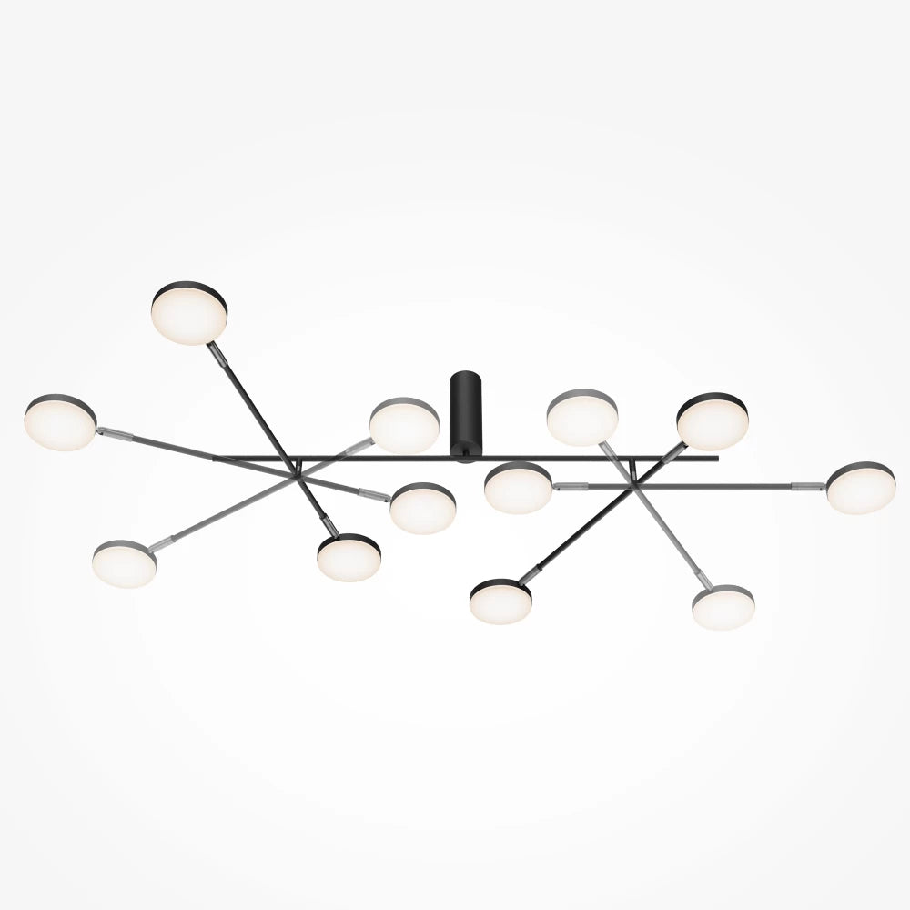 Plafoniera din Metal Negru H27xL115.1cm Fad