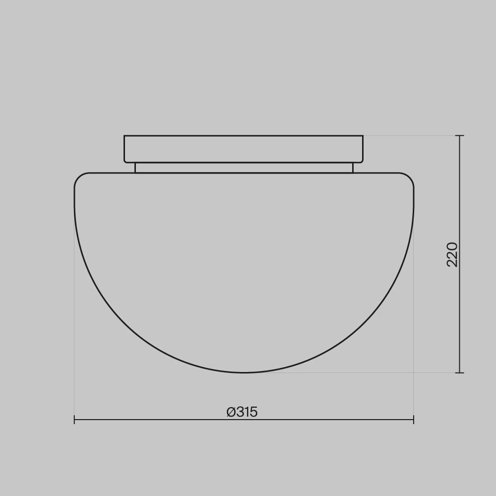 Plafoniera din Metal Auriu si Sticla Alb H22xD31.5cm Glassy