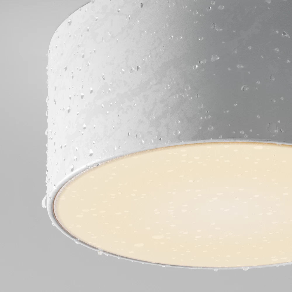 Spot aplicat din Aluminiu/Plastic Alb H5.8xD12cm Zon IP