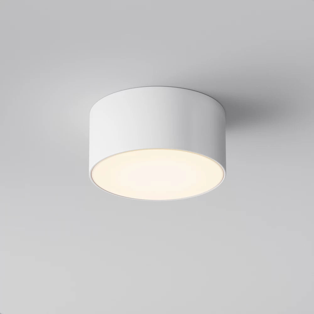 Spot aplicat din Aluminiu/Plastic Alb H5.8xD12cm Zon IP