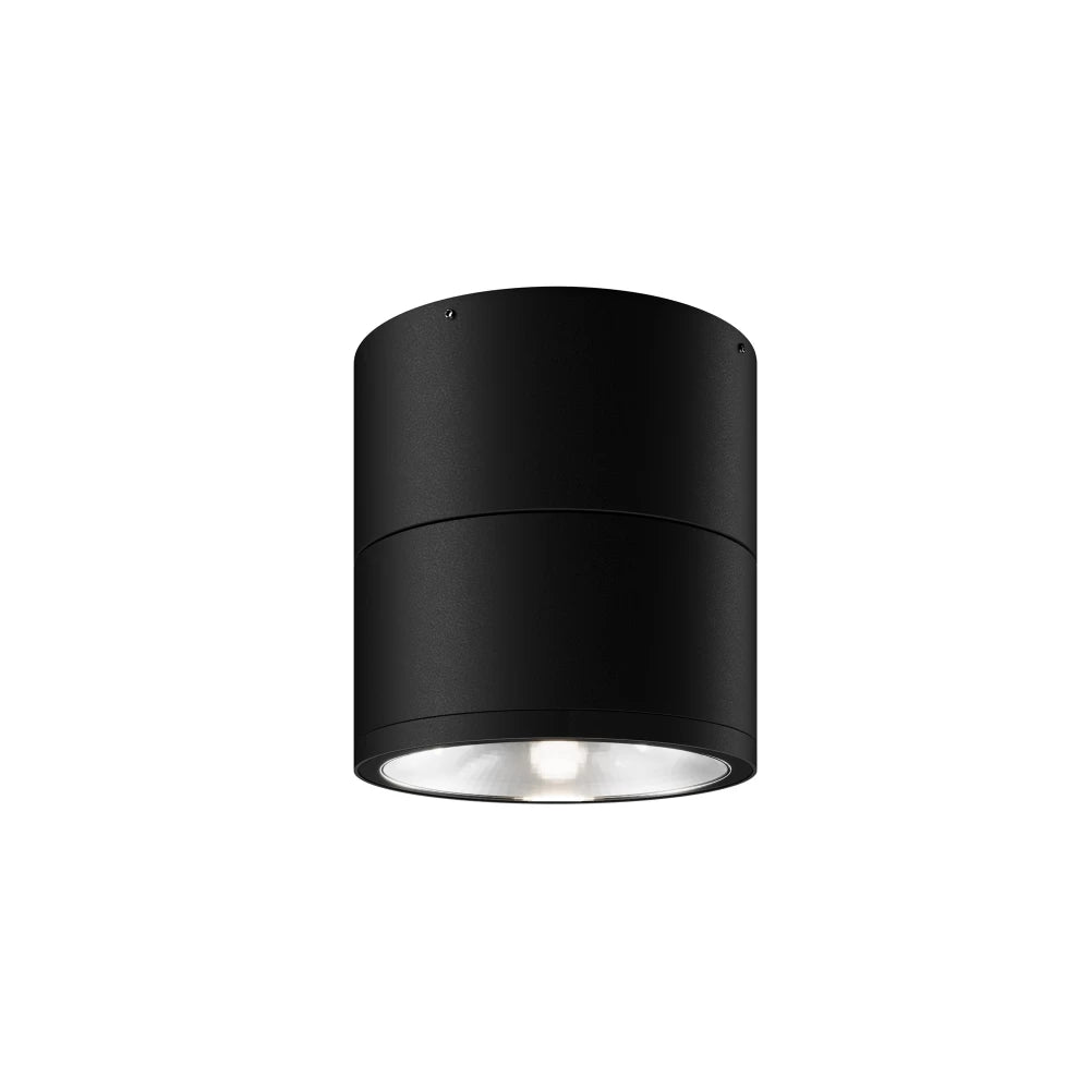 Spot aplicat din Metal/Sticla Gri grafit H10.8xD10.8cm Spin