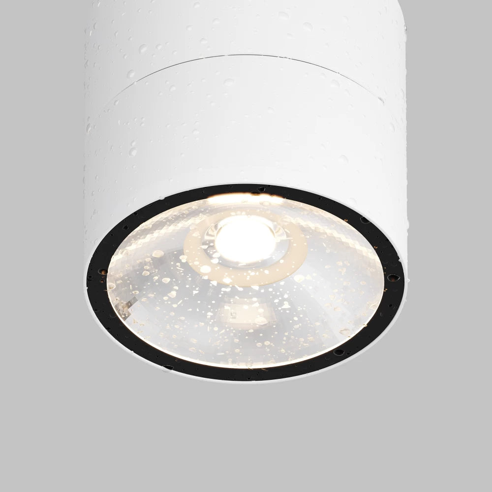 Spot aplicat din Metal/Sticla Alb H10.8xD10.8cm Spin