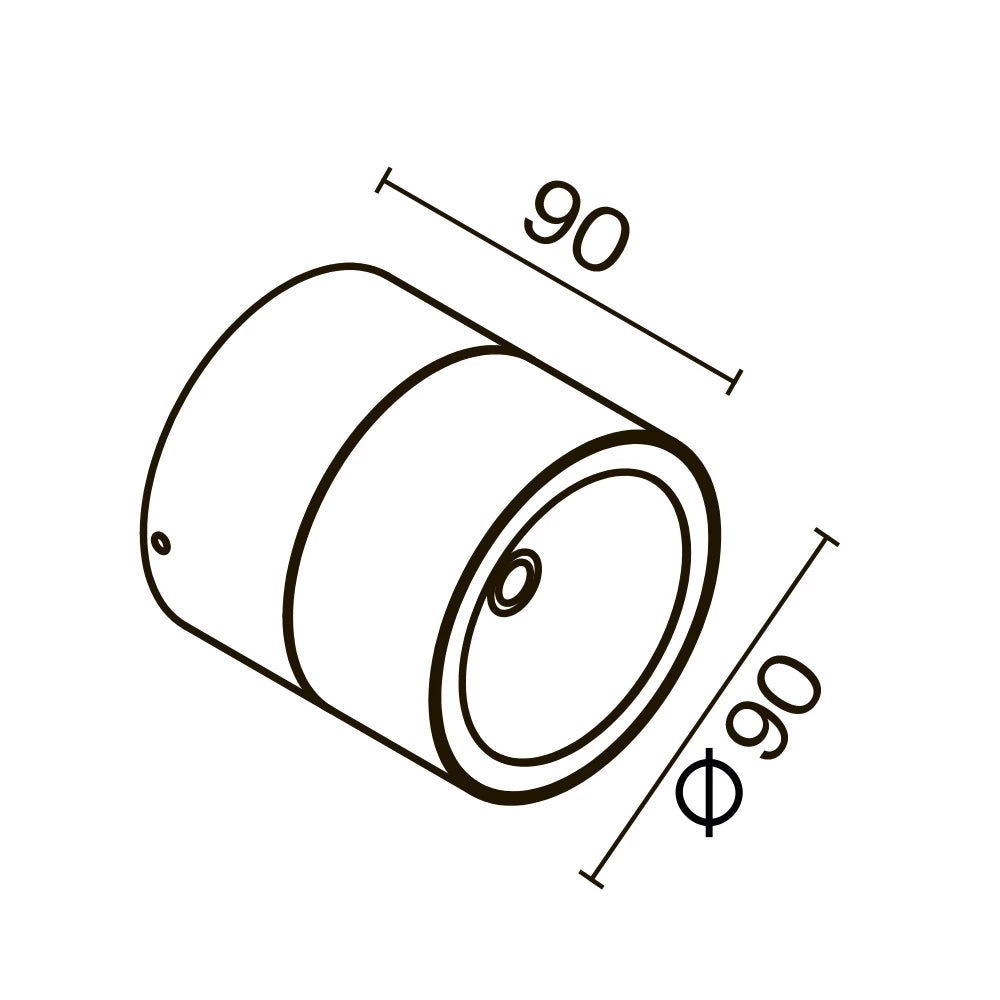 Spot aplicat din Metal/Sticla Gri grafit H9xD9cm Spin