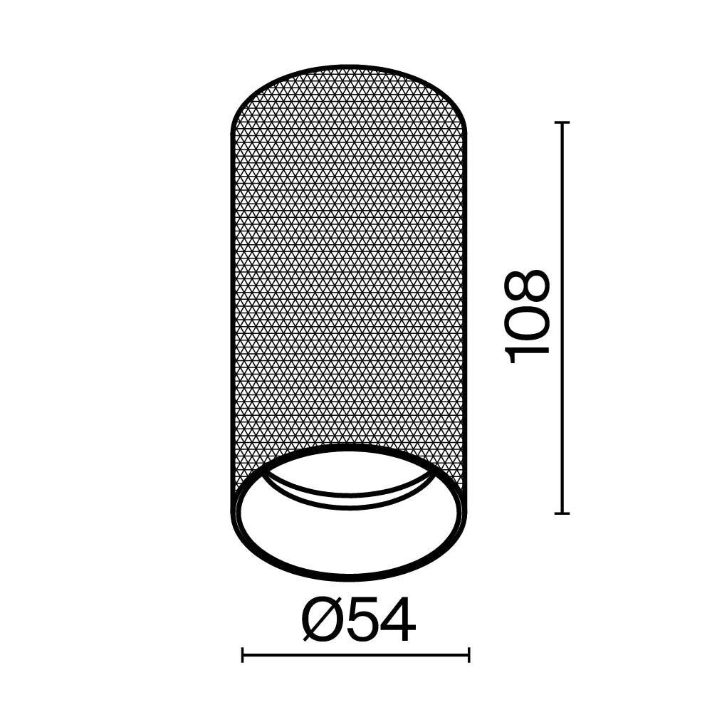 Spot aplicat din Aluminiu Negru H10.8xD5.4cm Artisan